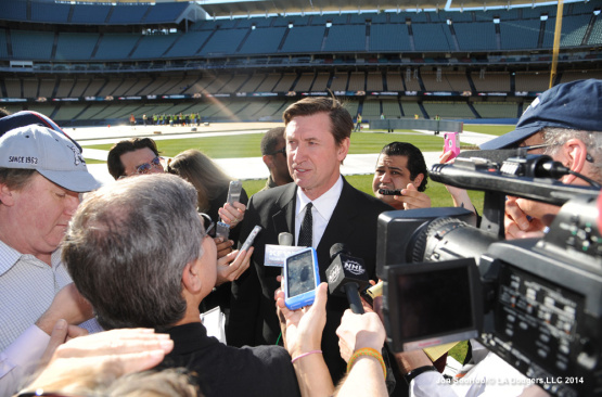 KINGS-DUCKS PRESS CONFERENCE AT DODGER STADIUM