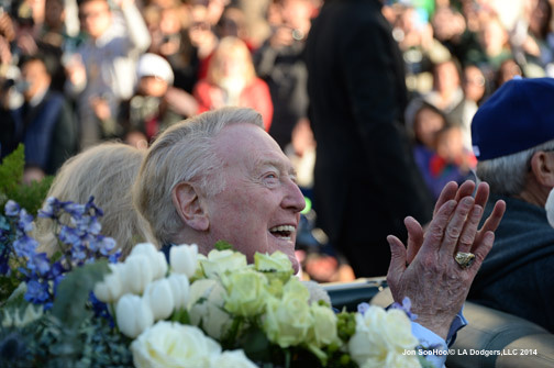 Los Angeles Dodgers Vin Scully is Grand Marshall of the Rose Parade