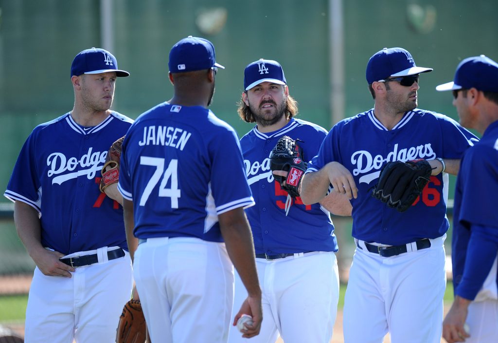 Chris Perez will be at the center of the Dodger bullpen mix in 2014. ( Jon SooHoo/© Los Angeles Dodgers, LLC 2014)