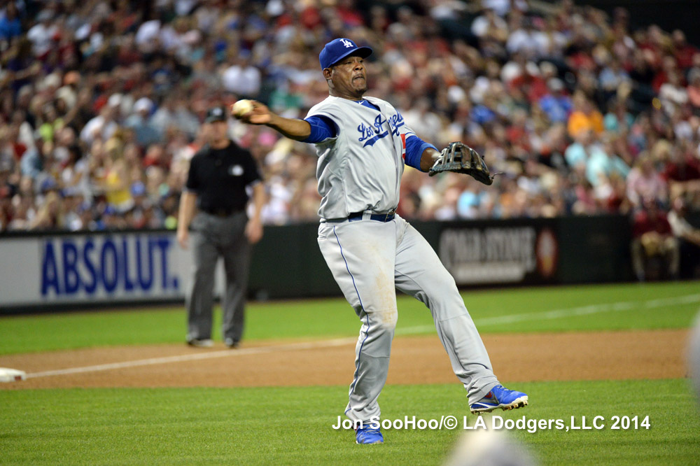 LOS ANGELES DODGERS AT ARIZONA DIAMONDBACKS