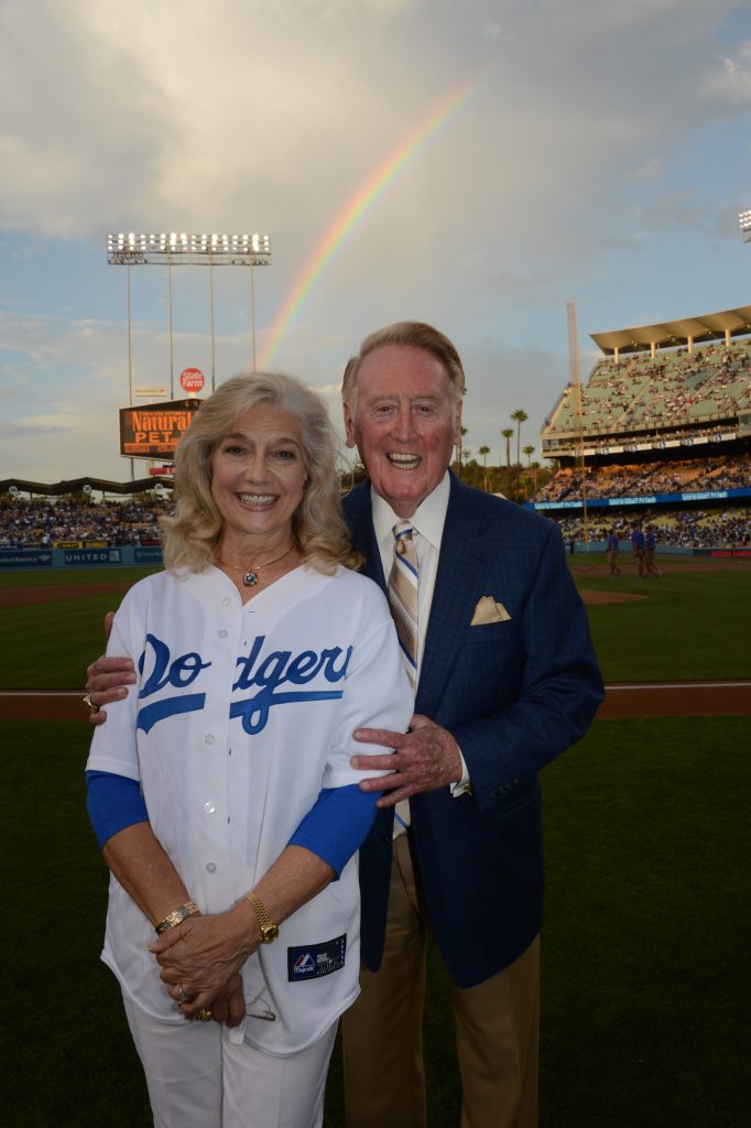 Vin and Sandi Scully, 2012 (Jon SooHoo/Los Angeles Dodgers)