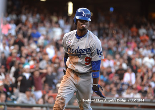 LOS ANGELES DODGERS AT SAN FRANCISCO GIANTS