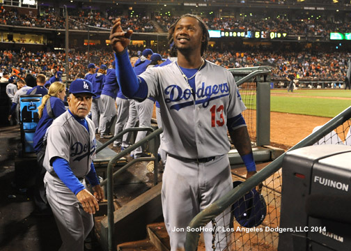 LOS ANGELES DODGERS AT SAN FRANCISCO GIANTS