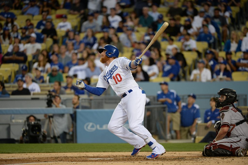 Justin Turner has a .918 OPS in 383 plate appearances as a Dodger. (Jon SooHoo/Los Angeles Dodgers)