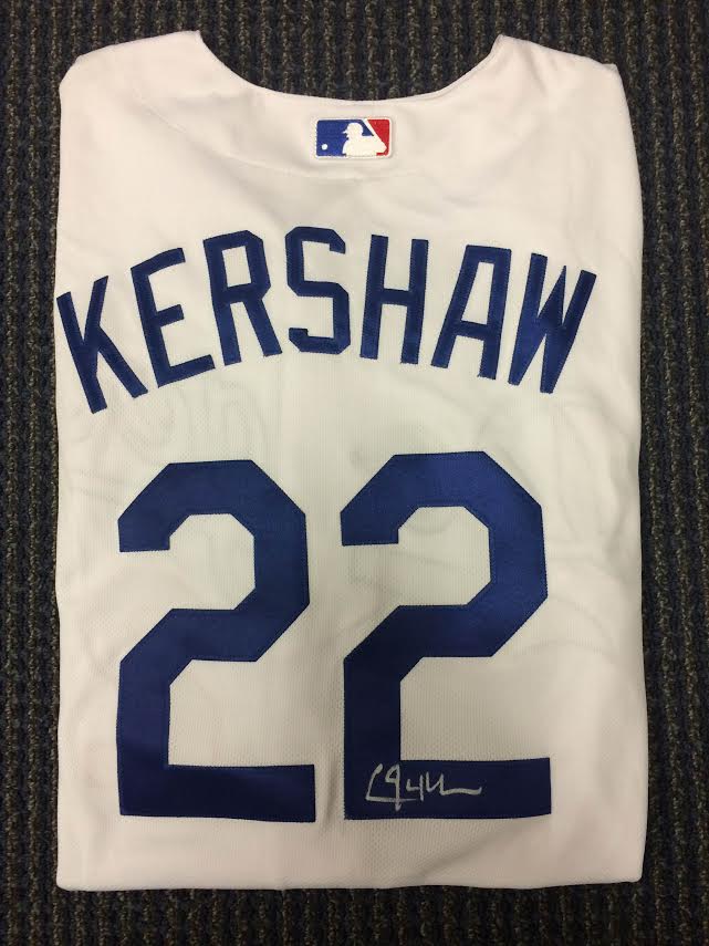 Clayton Kershaw Autographed Jersey