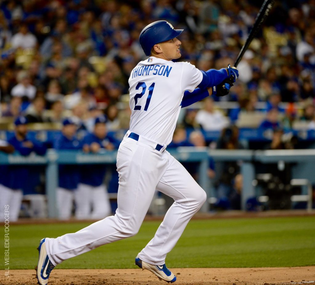 Trayce Thompson also homered for the Dodger against the Mets on Monday. 