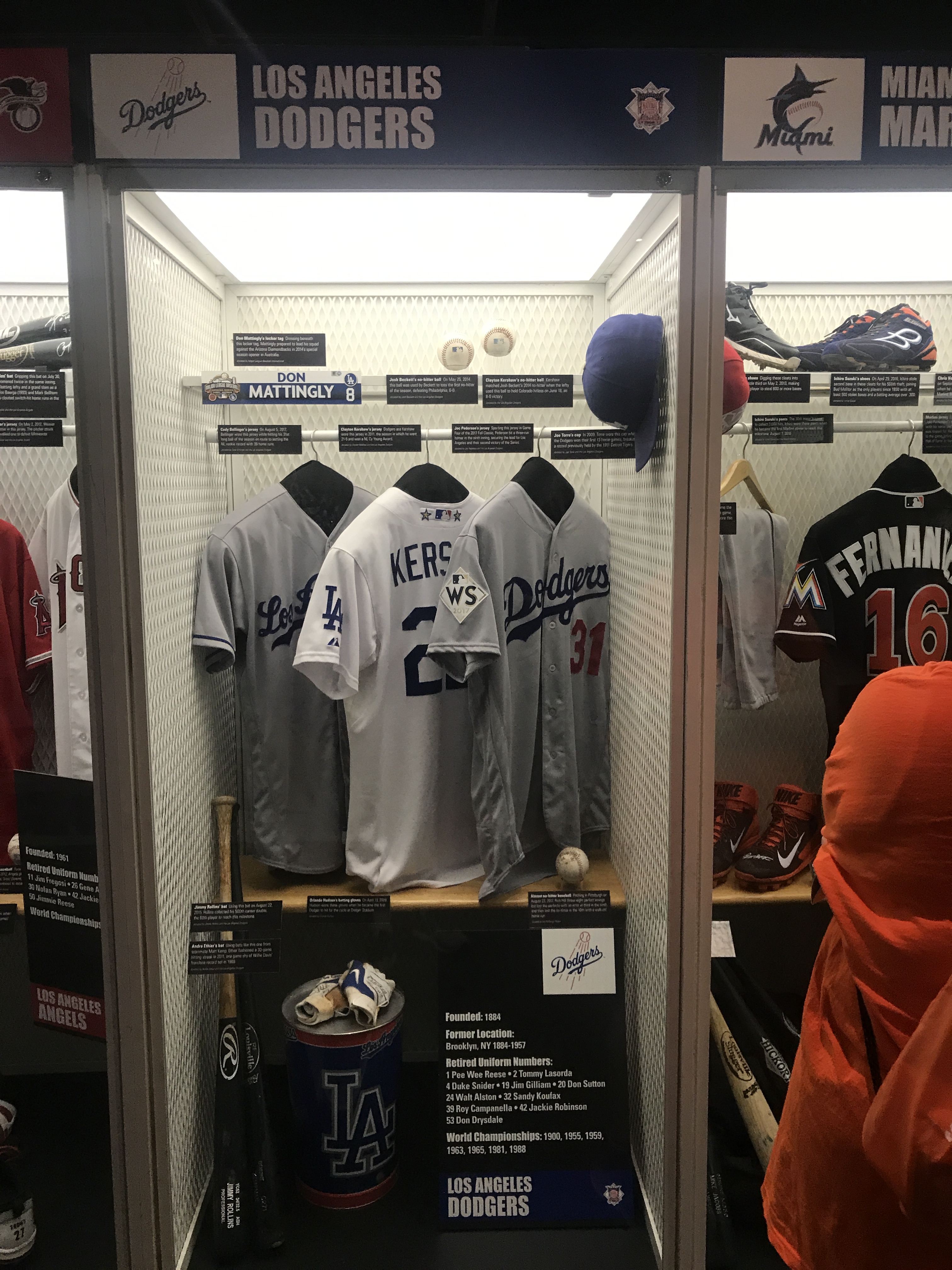 los angeles dodgers locker room